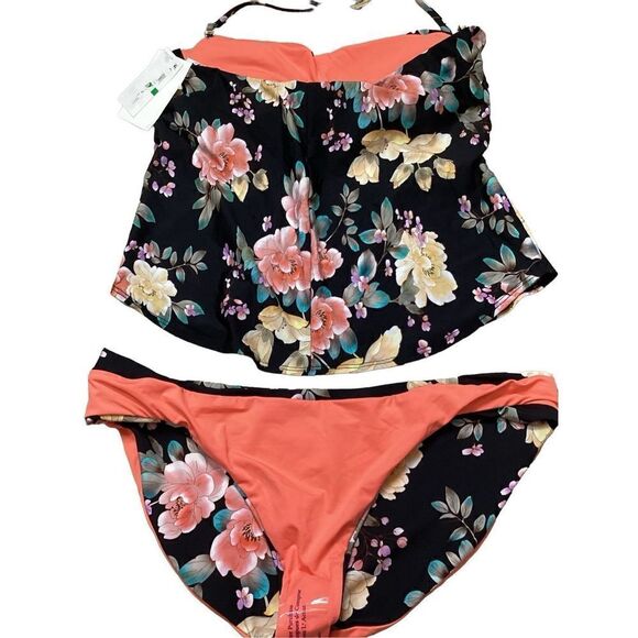 New. BECCA floral tankini set. L-top/XL-bottom. Retails $149 - Picture 11 of 11